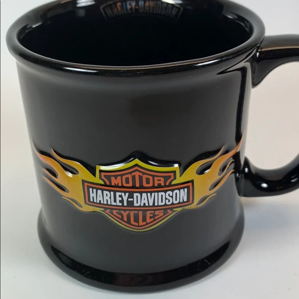 Harley Davidson Flames mug cup coffee